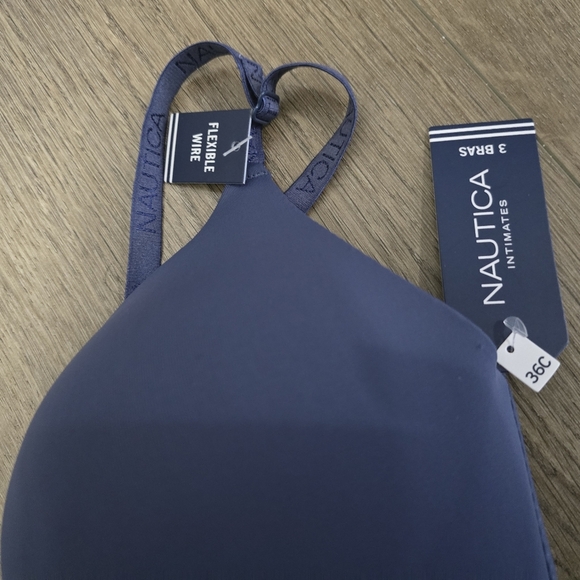 Nautica Classic Navy Bra - Picture 3 of 6